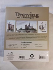 SpiceBox Drawing Styles & Techniques Art Set Kit 13480 Sketching Pencils Pad