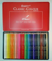 Giorgione Classic-Colour Triangular Color Pencils Tin Box 36 Pieces