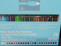 Artist’s Loft Water Soluble Wax Pastel Set 24 Piece Assorted Colors Blend Easily