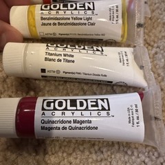 Golden Acrylic Heavy Body Paint, Mixed Sample 1 oz Set Of 8 Lot