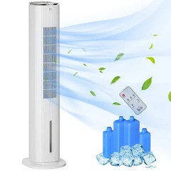 Portable Swivel Air Conditioner Humidifier 2-In-1 Cooling Fan 3 Modes 3 Speeds R
