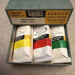 Vintage Permanent Pigments Liquitex Acrylic Artist’s Color 3 Tubes Polymer