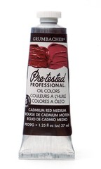 Grumbacher Pre-Tested Oil Paint, 37ml/1.25 Ounce, Cadmium Red Medium (P029G)