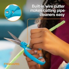 Cardboard Cutter 5 Inch Kids Ergonomic SoftGrip Safer Cutting Tool Fiskars Craft