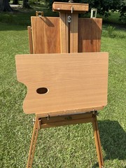 Mabef M22 Art Easel with Tray Made In Italy Oil Paintings Wood Folding Portable