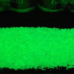 Glow In The Dark Luminous Phosphorescent Chip Flakes Longest Glow Blow Mold 15lb