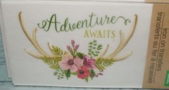 2-Adventure Awaits Flowers Crafter’s Square Iron-on Transfers New Fast Shipping