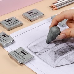 Mr. Pen- Kneaded Eraser, 6 Pack, Grey, Kneaded Erasers for Artists, Art Eraser,