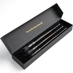3PCS Squirrel Hair Watercolor Brushes, Fuumuui Professional Mop Round Quill Deta