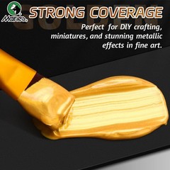 50ml Marie’s Metallic Acrylic Paint, Pearlescent Rich Shiny Pigments with Bottle