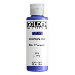 Fluid Acrylics, Ultramarine Blue, 4 fl. oz. Bottle, Professional Acrylic Pain…
