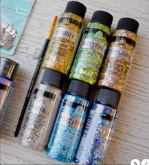 Glitterific! FolkArt Glitter Paints, Craft Acrylic, Build a set/Choose Color ✨