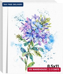 30 Sheets Watercolor Paper 8.5×11, 110lb/230gsm Cold Press Watercolor Paper Bulk