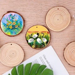 100 Pack Nature Wood Slices for Crafts,2.4-2.8In Unfinished Natural Wood Roun…