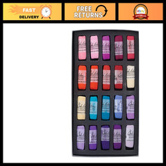 20-Piece Hand Rolled Soft Pastel Set for Landscape & Flora Art – Vibrant Colors