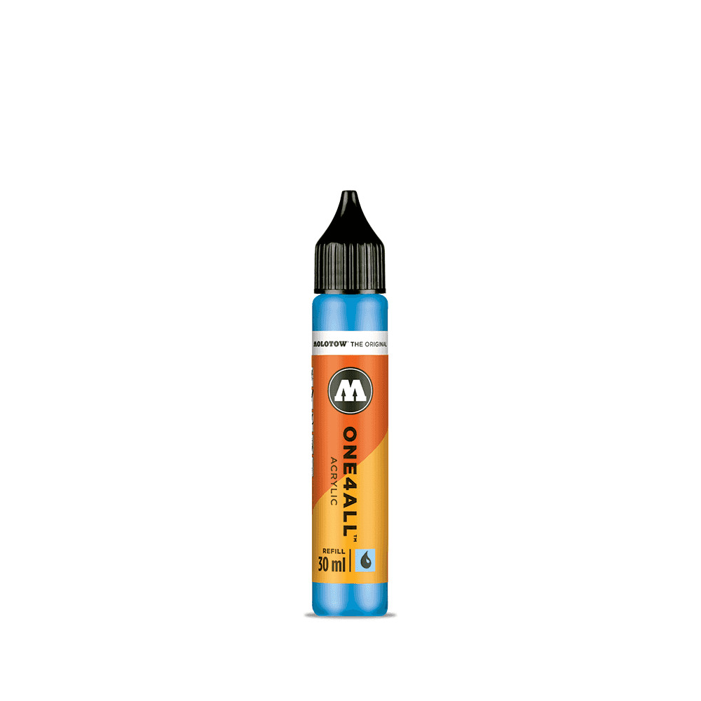 Molotow One4All Acrylic Marker Pen Refill – Pigmented Matt Paint 50 Colours 30ml