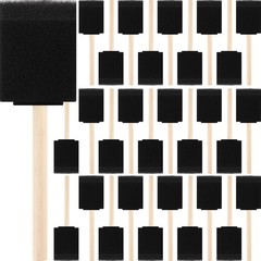 100 Pack 2 Inch Foam Paint Brushes Bulk Foam Sponge Brushes with Wood Handle …