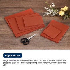 3.2×5.5 Inch Silicone Heat Press Pad Mat 0.3 Thick Flat Transfer Replacement