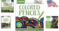Deluxe 50-Count Colored Pencils for Adults – Fine Point, Non-Toxic Art Set