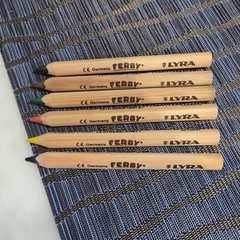 Lyra Ferby 6 colored pencils. 6.3mm core. Highly pigmented. New