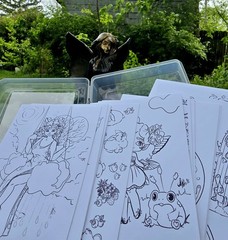 Mini Travel Coloring Kit • Whimsical Wanderings • 30 Art Pages by Shira E.
