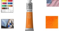 Winton Cadmium Orange Oil Color, 6.76 Fl Oz Tube – Perfect for Canvas & Fabric