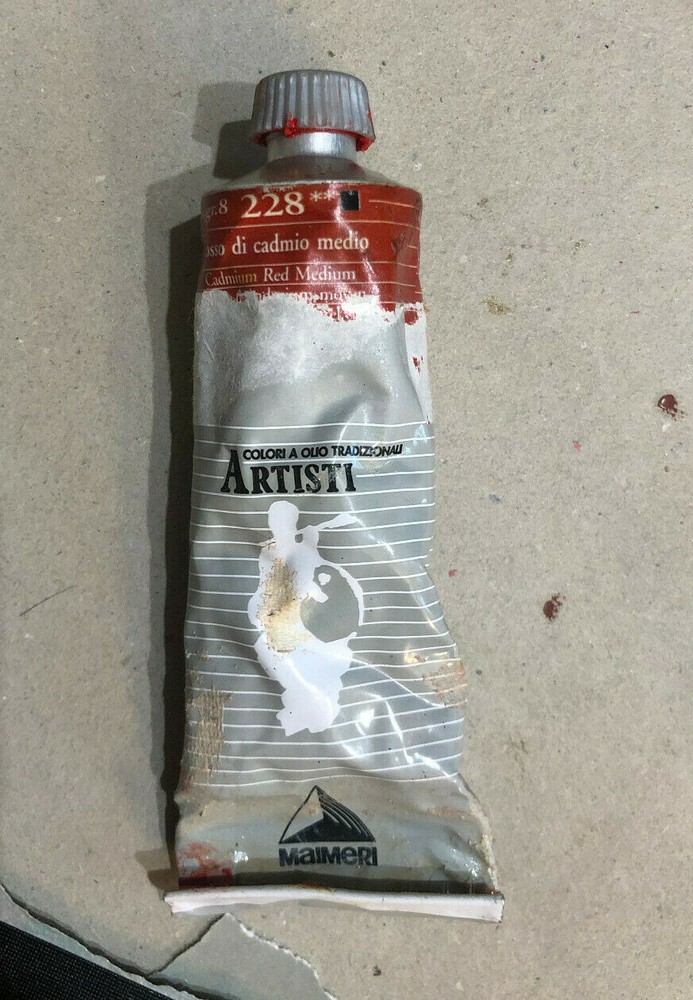 Maimeri Artisti Oil Paint Cadmium Red Medium 60ml tube Italian Oil Color