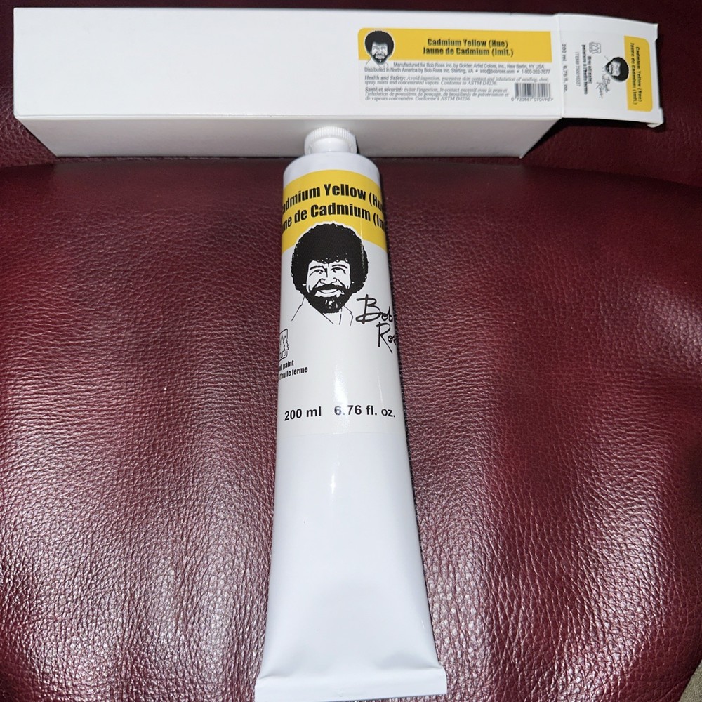 Bob Ross Oil Paint 200ml-Cadmium Yellow 6.76 Fl Oz 750016337 Pack Of 1