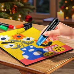 Jumbo Acrylic Paint Markers 10 Colors Extra Large Felt Tip Paint Pens