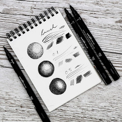 Uni Ball Pin Drawing Pens Fineliner 0.05mm Black Ink Pack of 3 Ultra Fine