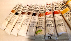 14 Winsor Newton COTMAN WATERCOLOR & ARTIST’S WATERCOLOUR tubes, None hard