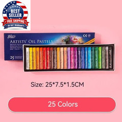 Artists’ Soft Oil Pastels, Professional Set of 12/25/48 Assorted Color, Water-So