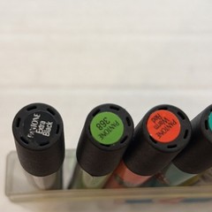 Vintage Pantone by Letraset Tria Markers 12 Set #1 Brights Dual Tip Studio Case