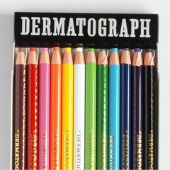Mitsubishi Pencil K760012C Oil-Based Dermatograph Colored Pencils, No. 7600, …