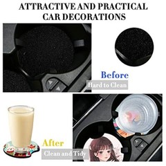 100 PCS Sublimation Blank Car Coasters, 2.75 in Circular 100 Count (Pack of 1)
