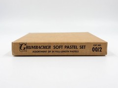 Vintage Grumbacher Soft Pastel Set 24 Full Length Pastels Cat No 00/2 USA 🇺🇸