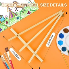 Tabletop Wood Easel Stand 14 Inch Tripod Artist Painting Easel Portable Canvas
