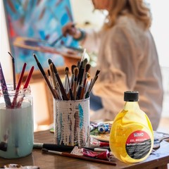 U.S. Art Supply Refined Linseed Oil, 500ml