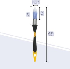 Trim Brush 0.75 Inch Edge Painting Tool Lightweight Plastic Handle for Easy Use