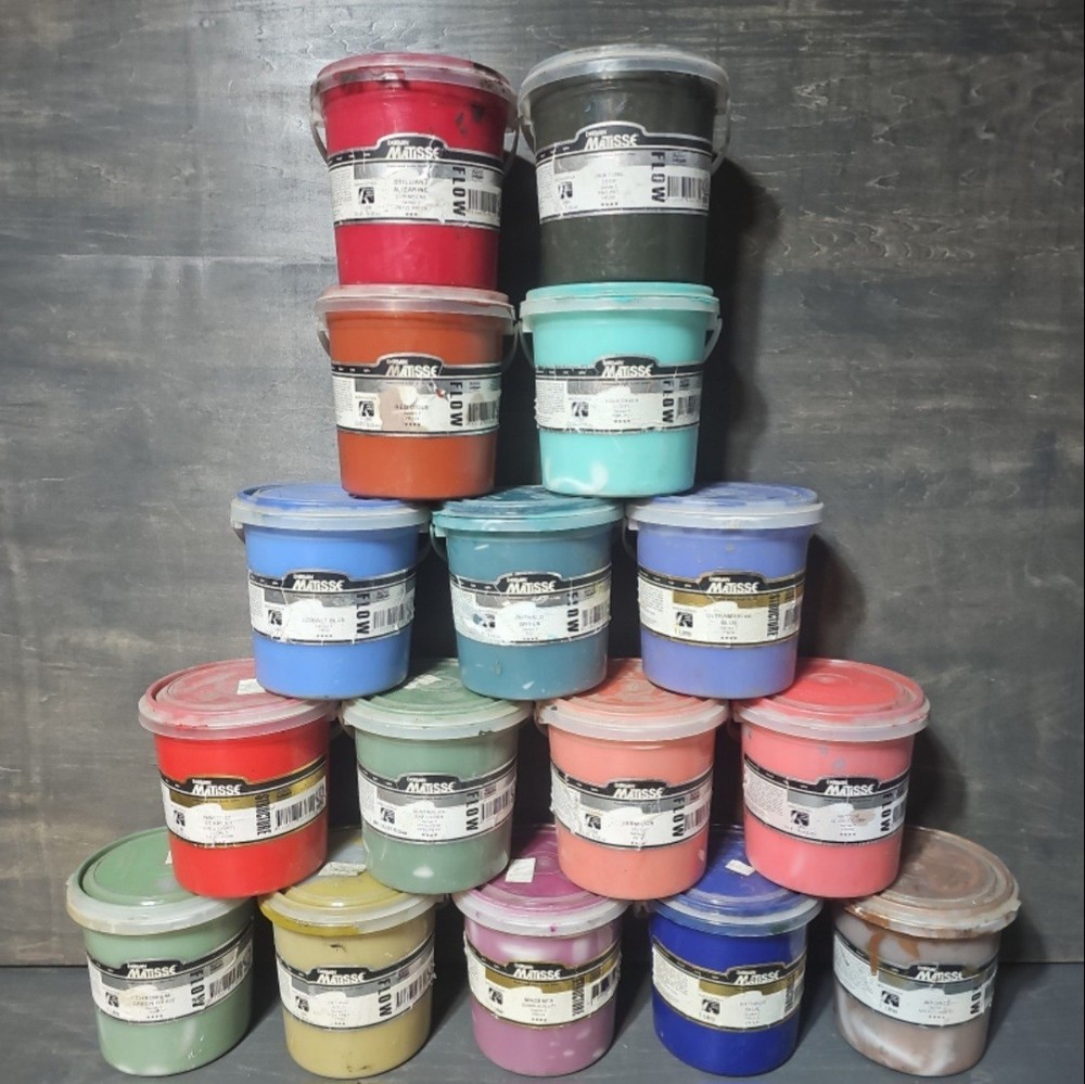 Derivan Matisse Acrylic Paint 1L Assorted Colors Flow & Structure Series