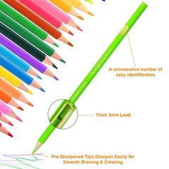 Premier Watercolor Colored Pencils 120Pack Art Drawing for Adult Kids Student US