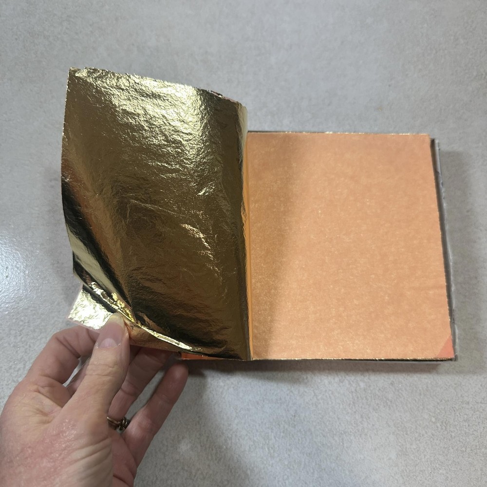 Nazionale Imitation Gold Loose Leaf Lot 14 Packs of 25 Leaves Each 5.5” x 5.5”