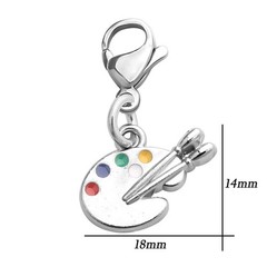 CHOORO Artist Palette Clip-on Charm Paint 18mm x 14mm,