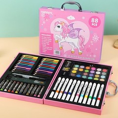 88pc Art Drawing Set Kit For Kids Childrens Teens Adults Supplies Paint Pencil