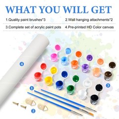 Paint by Numbers Kit for Adults Beginner, Landscape Adult Paint by Numbers on…