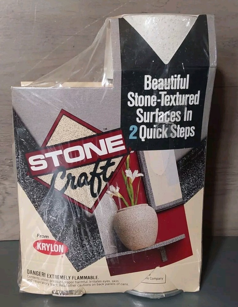Krylon Stone Craft Textured Kit White Onyx Crafting Home Decorating