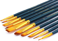 20Pcs Bulk Artist Painting Brush Set for Acrylic Watercolor Gouache Hobby Craft