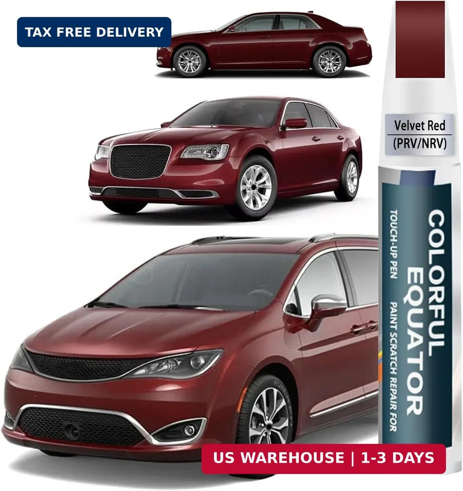 Car Touch up Paint(PRV/NRV Velvet Red) Compatible with Chrysler, Car Paint Pen S