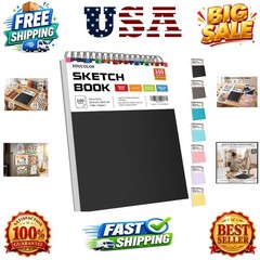 9″ x 12″ Sketch Book, 100 Sheets Top Spiral Bound Sketchbook with Acid-Free 6…