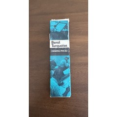 VTG Berol Turquoise Drawing Pencils 1375 HB Eagle USA erasers 10 Pencils